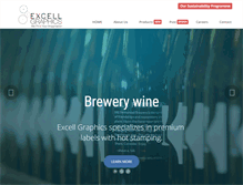 Tablet Screenshot of excellgraphics.com